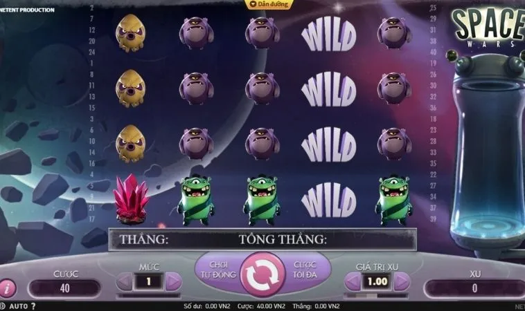 Giao diện chơi Nổ Hũ Vũ Trụ Tại 88Goals